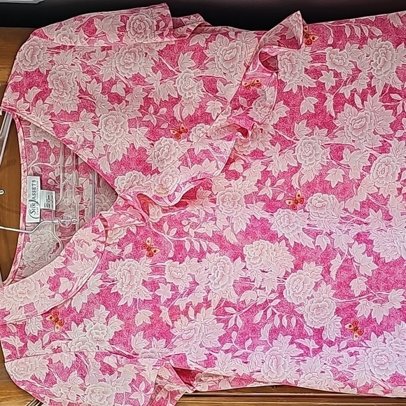 DIANE VON FURSTENBERG, 💯 % silk 2 pcs outfit. Skirt 1X, top large. Pink - Picture 2 of 8